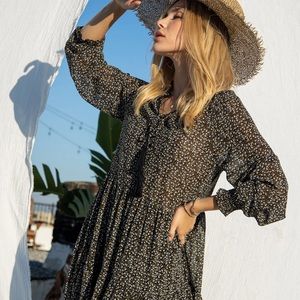 Tiered Floral Maxi Dress